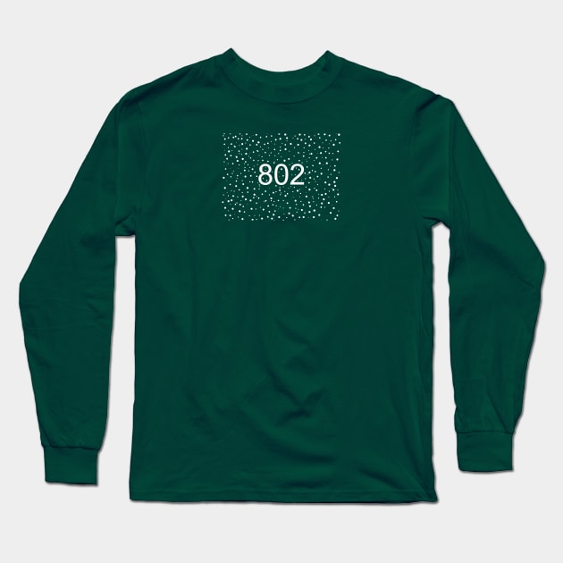 Vermont 802 Snow Flurry Long Sleeve T-Shirt by alittlebluesky